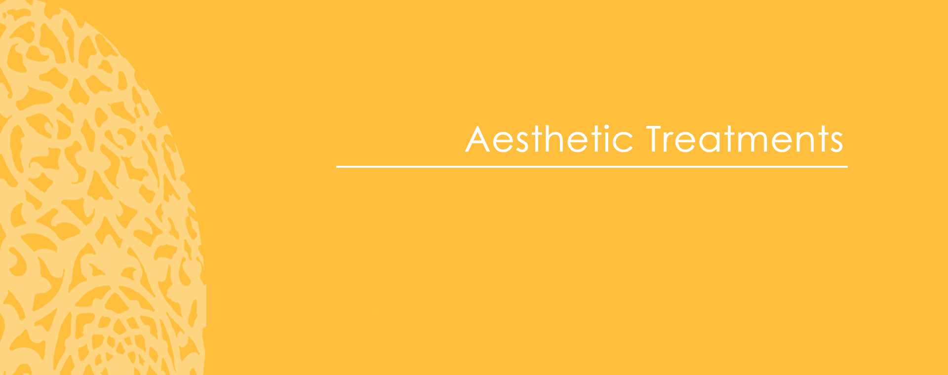 aesthetics treatments page header